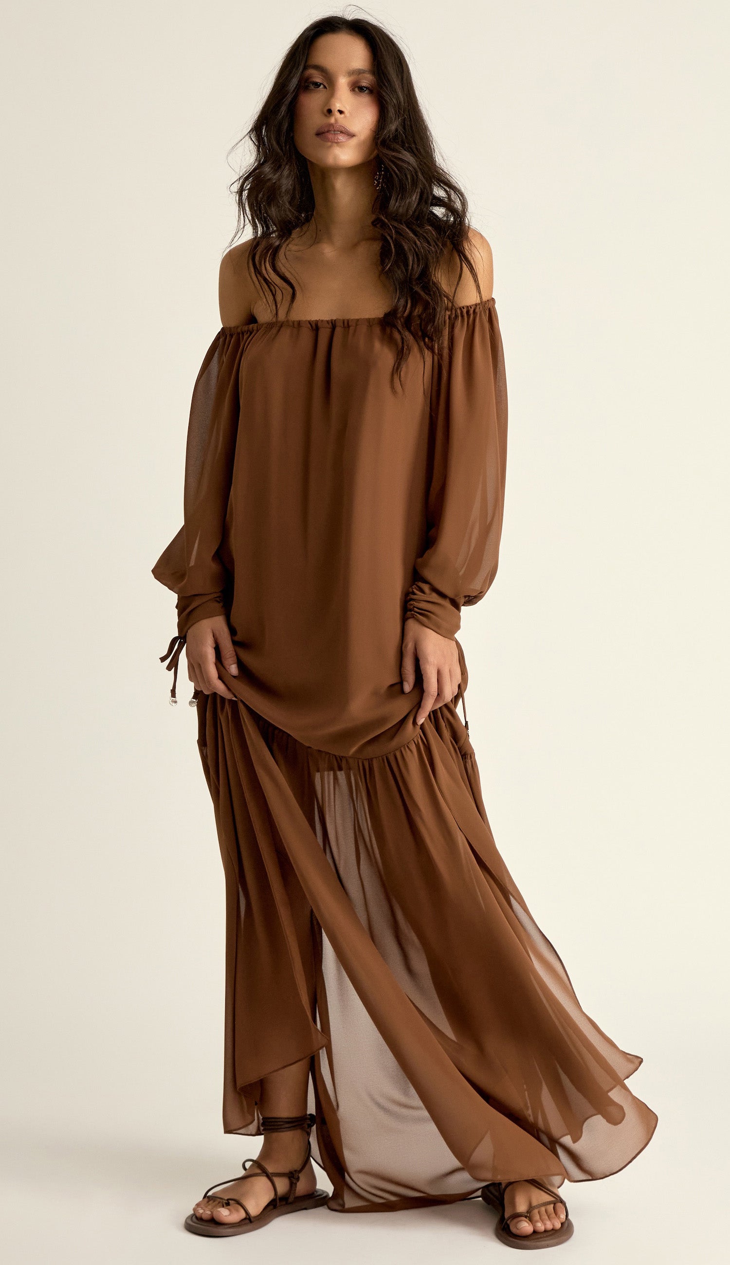 Vestido Lana Café
