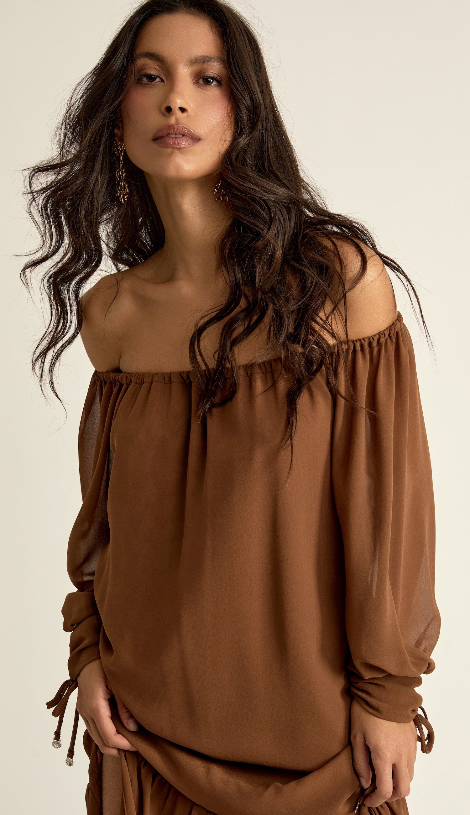 Vestido Lana Café