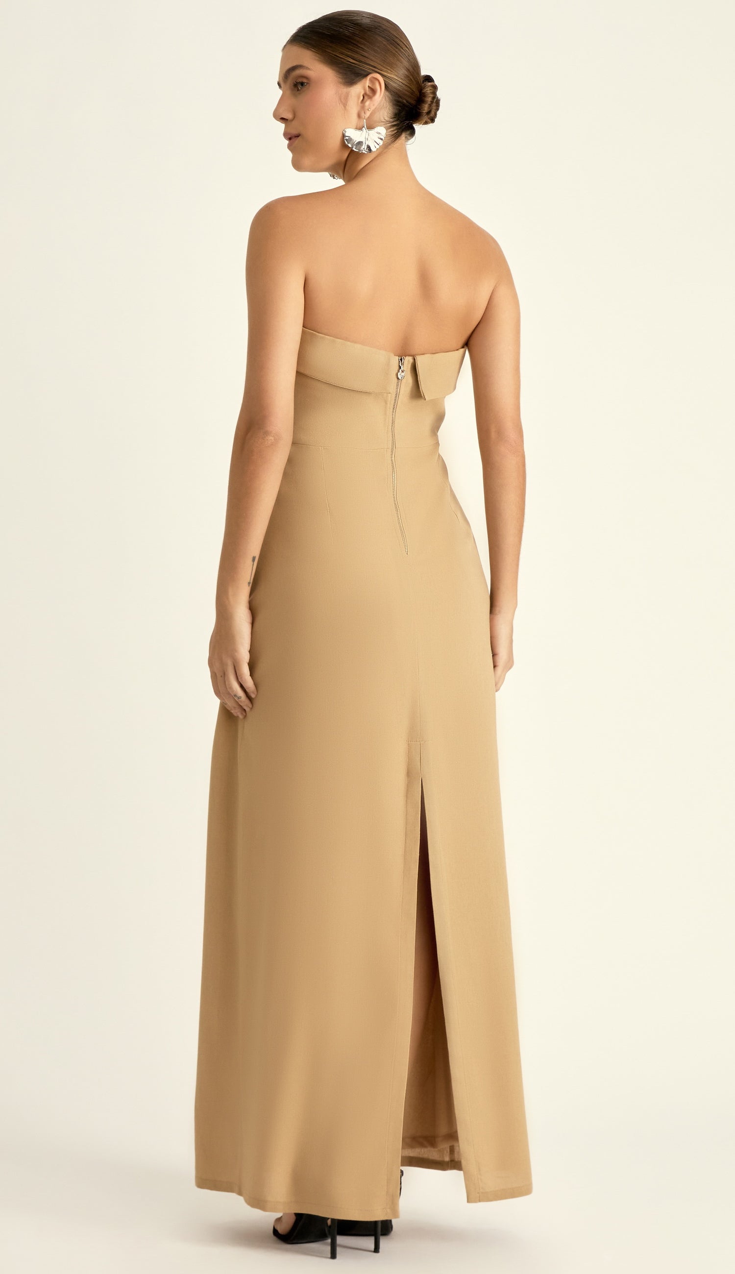 Vestido Luma Caqui