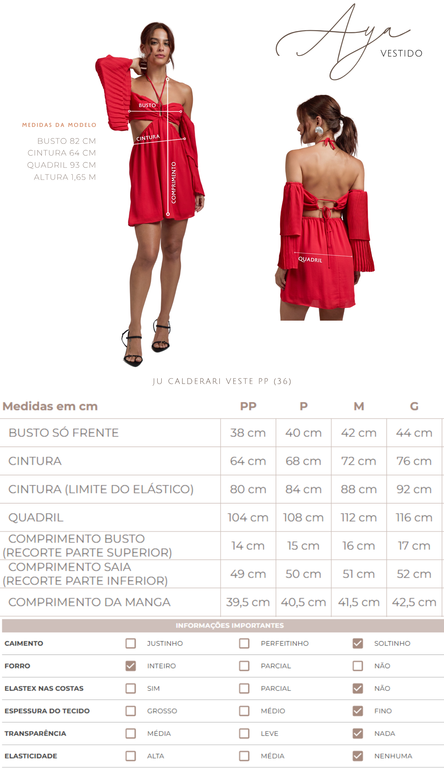 Vestido Aya Cereja