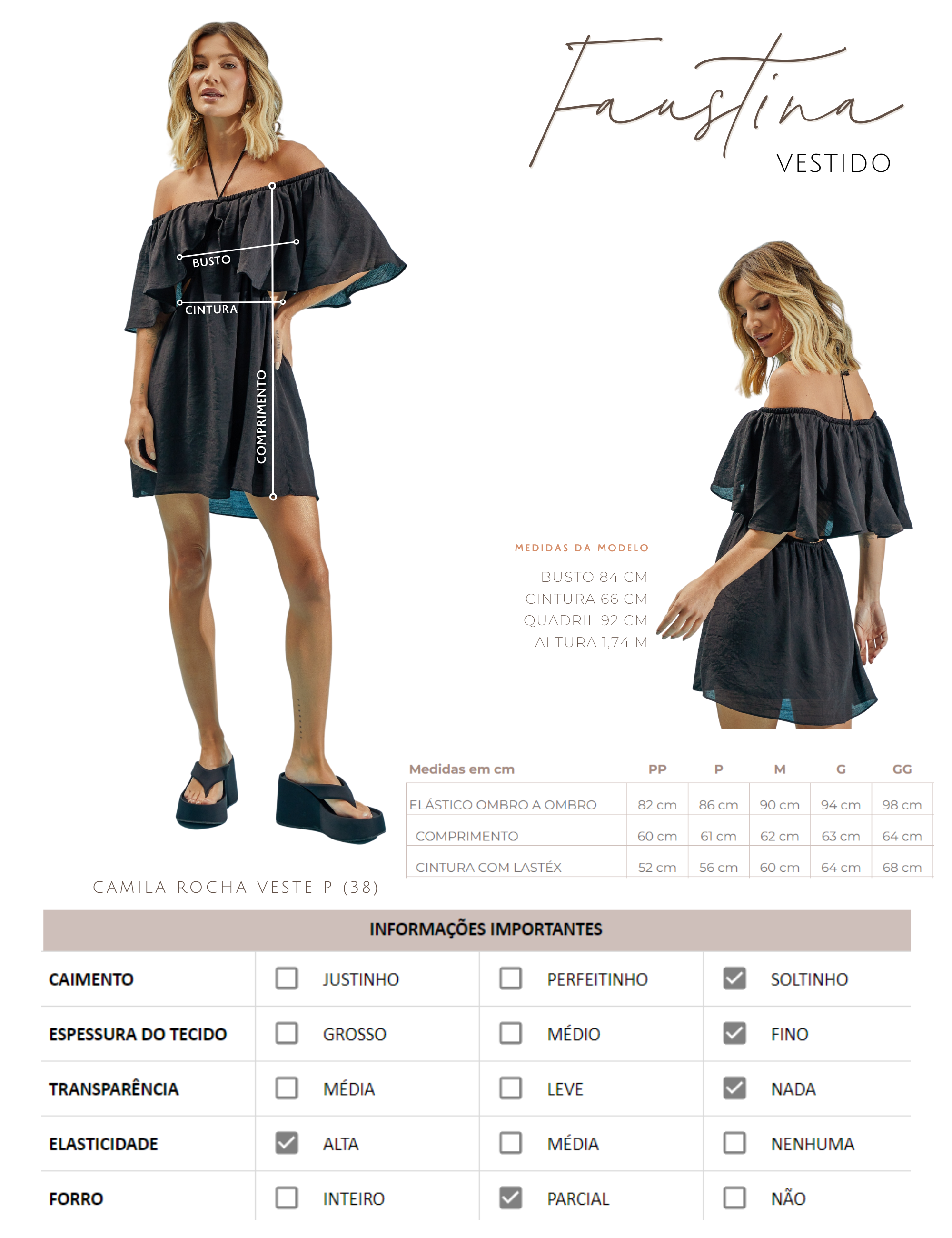 Vestido Faustina Laranja