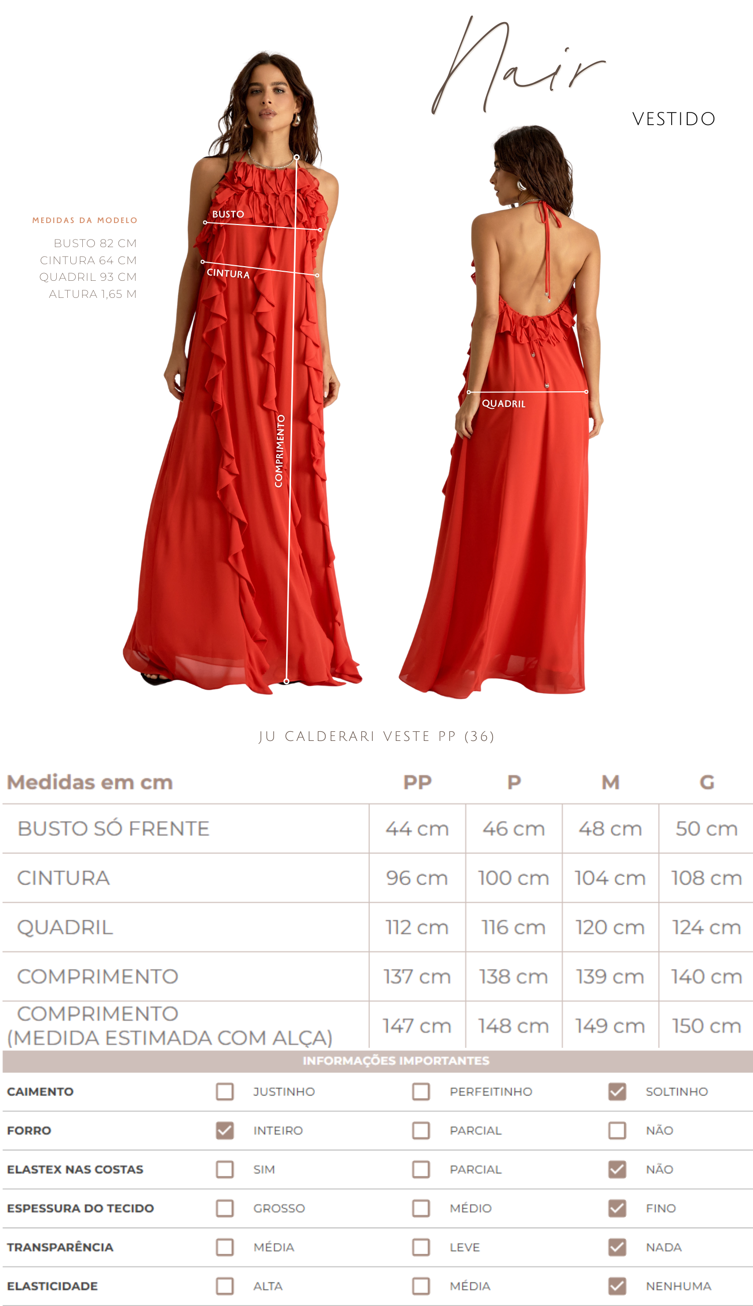Vestido Nair Pêssego
