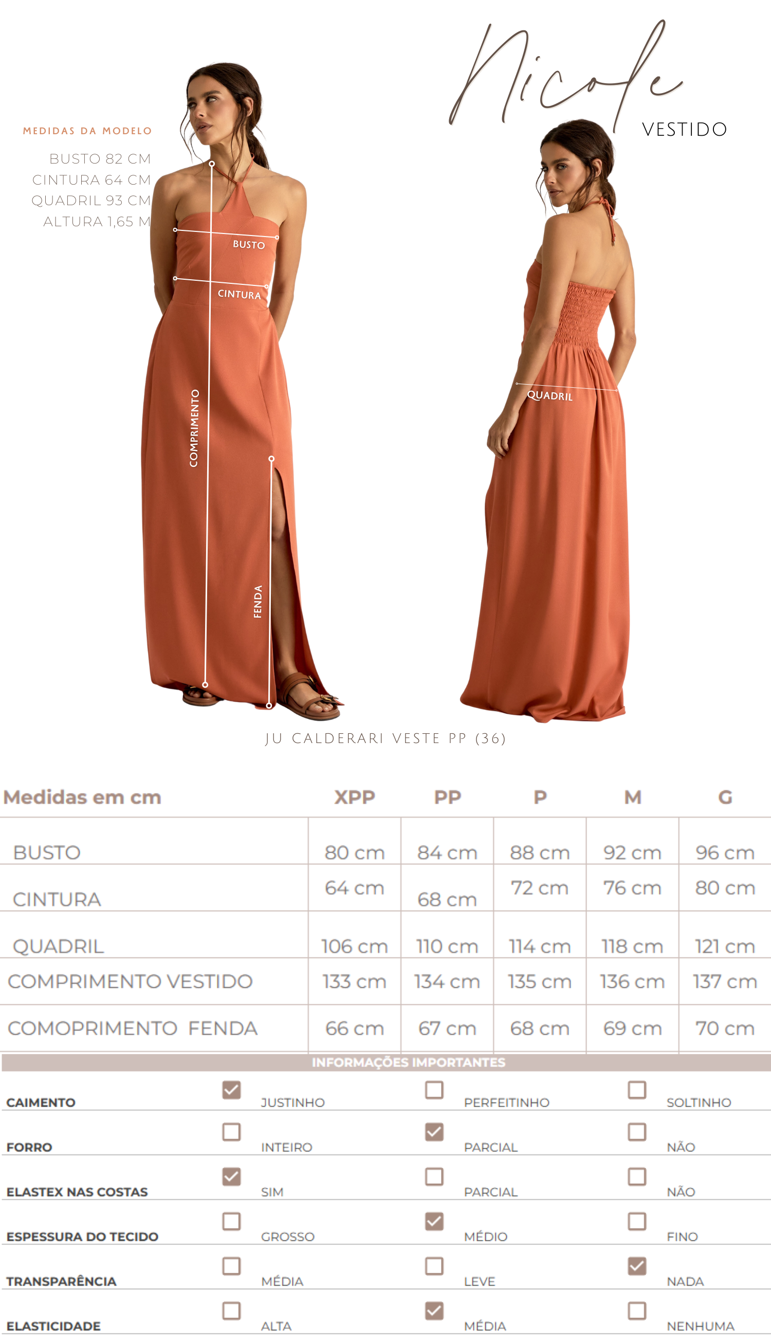 Vestido Nicole Mocha
