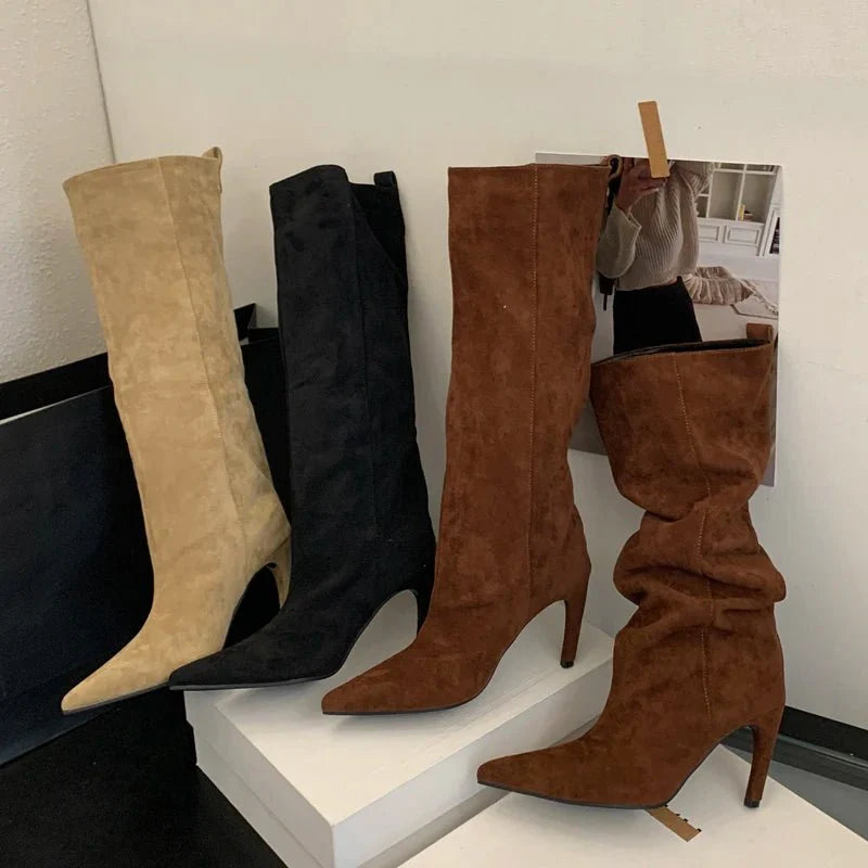 SEAME - Karyl Knee High Boots Coffee 35