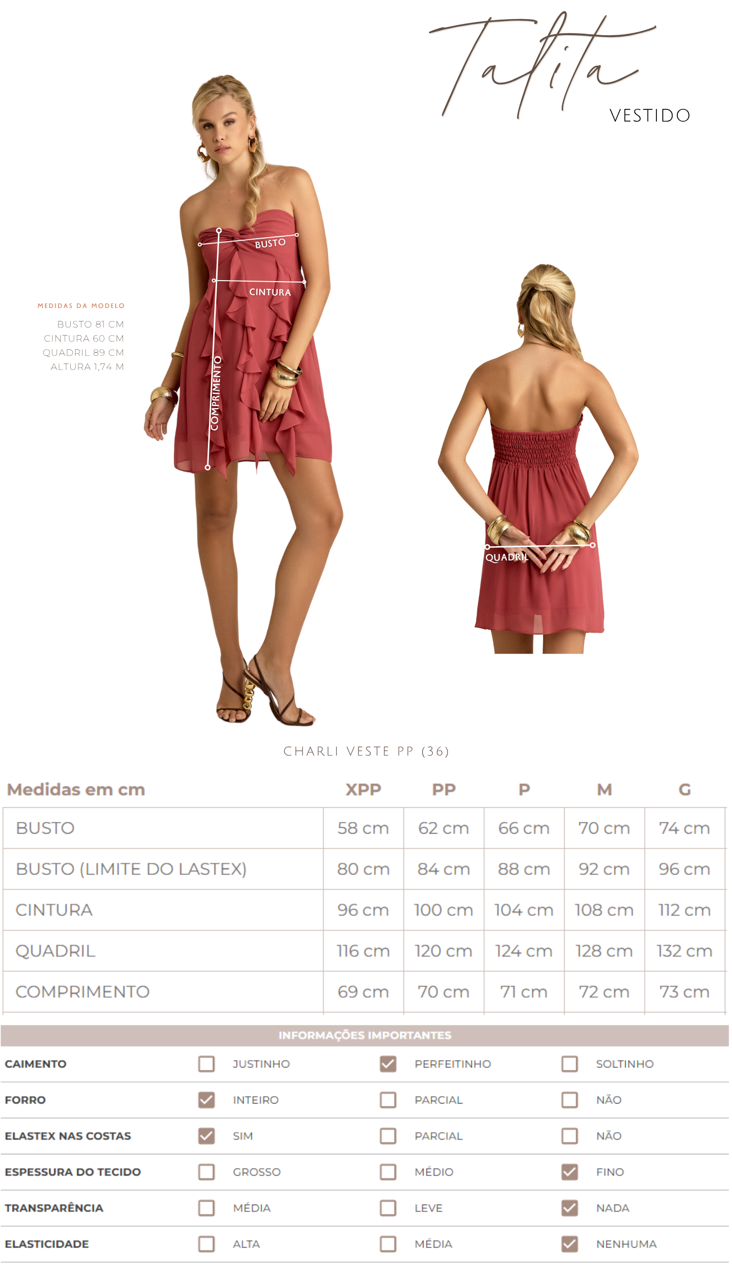 Vestido Talita Mocha