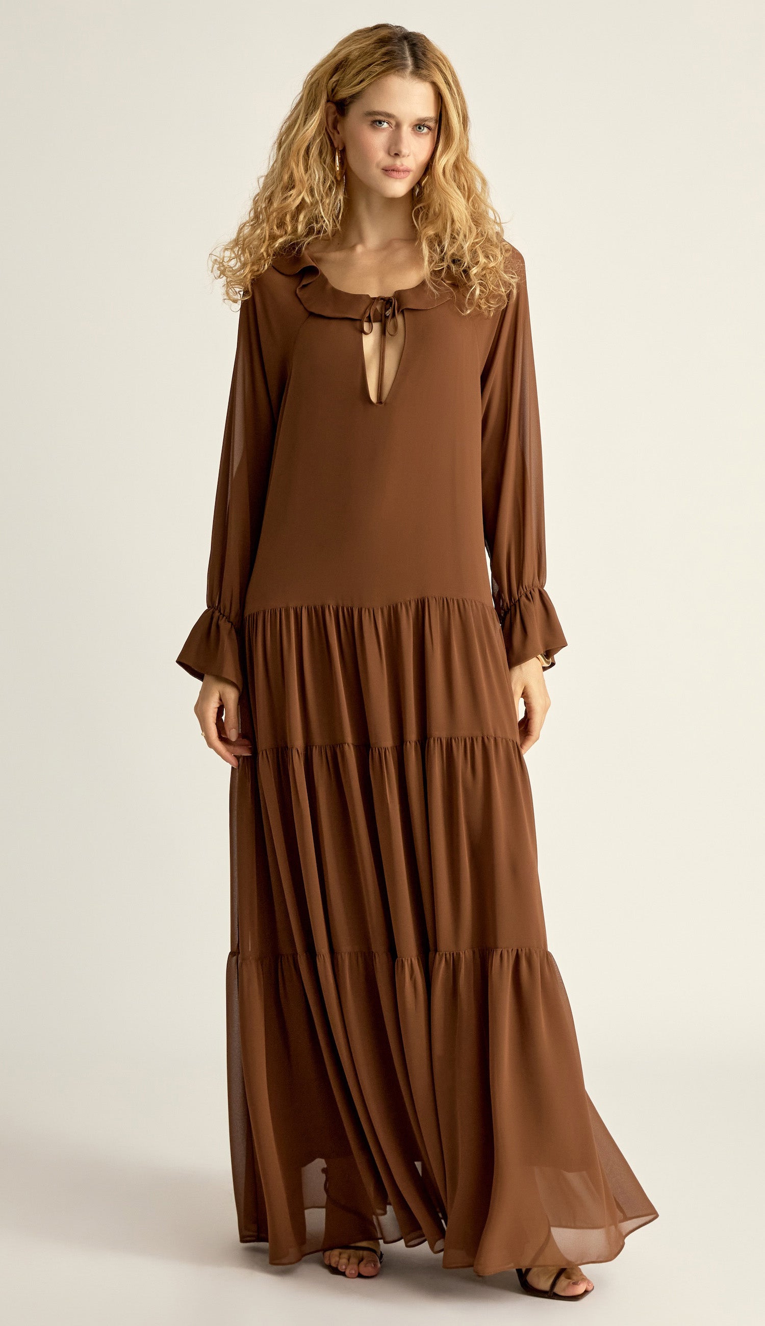 Vestido Greta Café