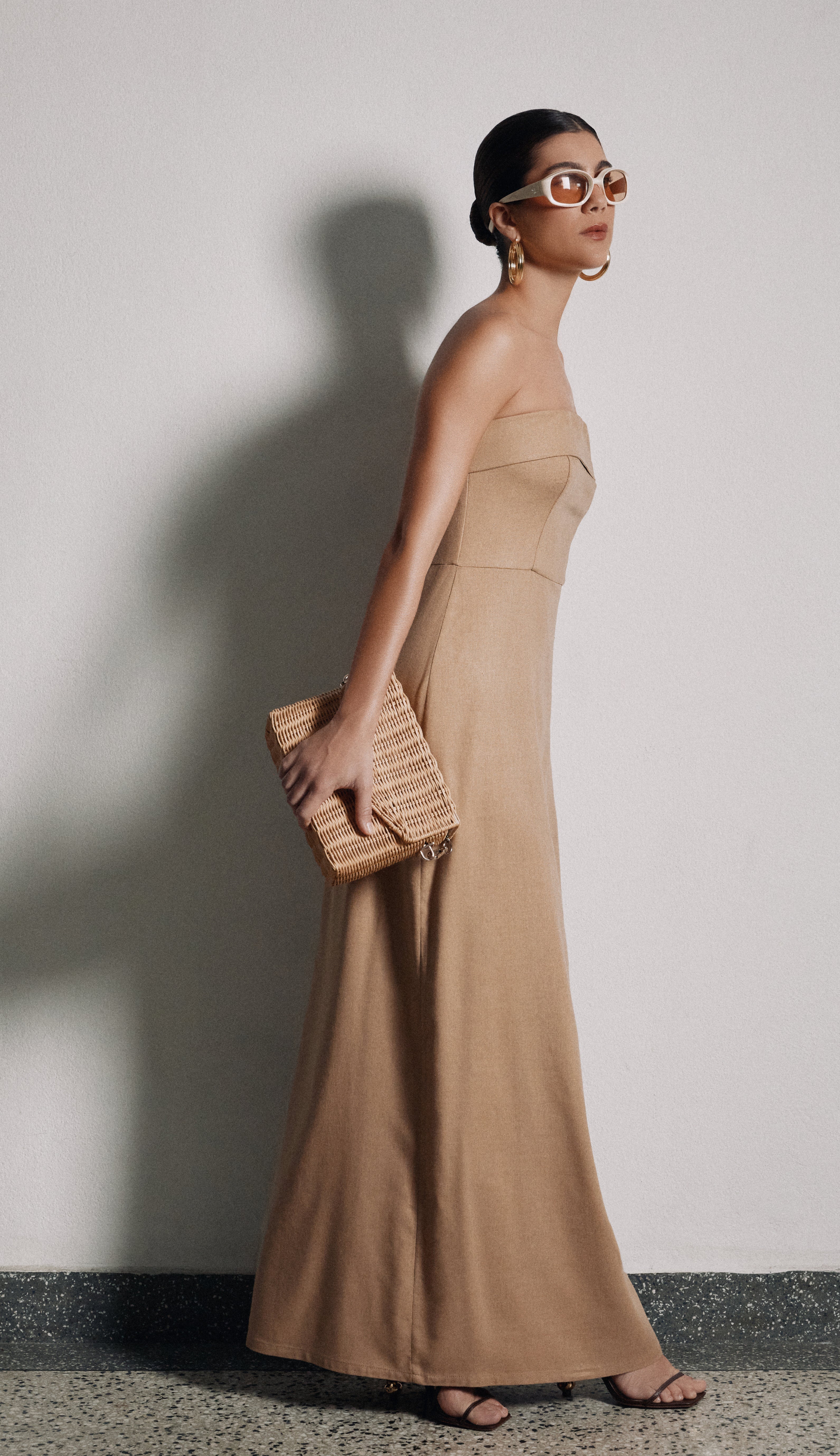 Vestido Luma Caqui