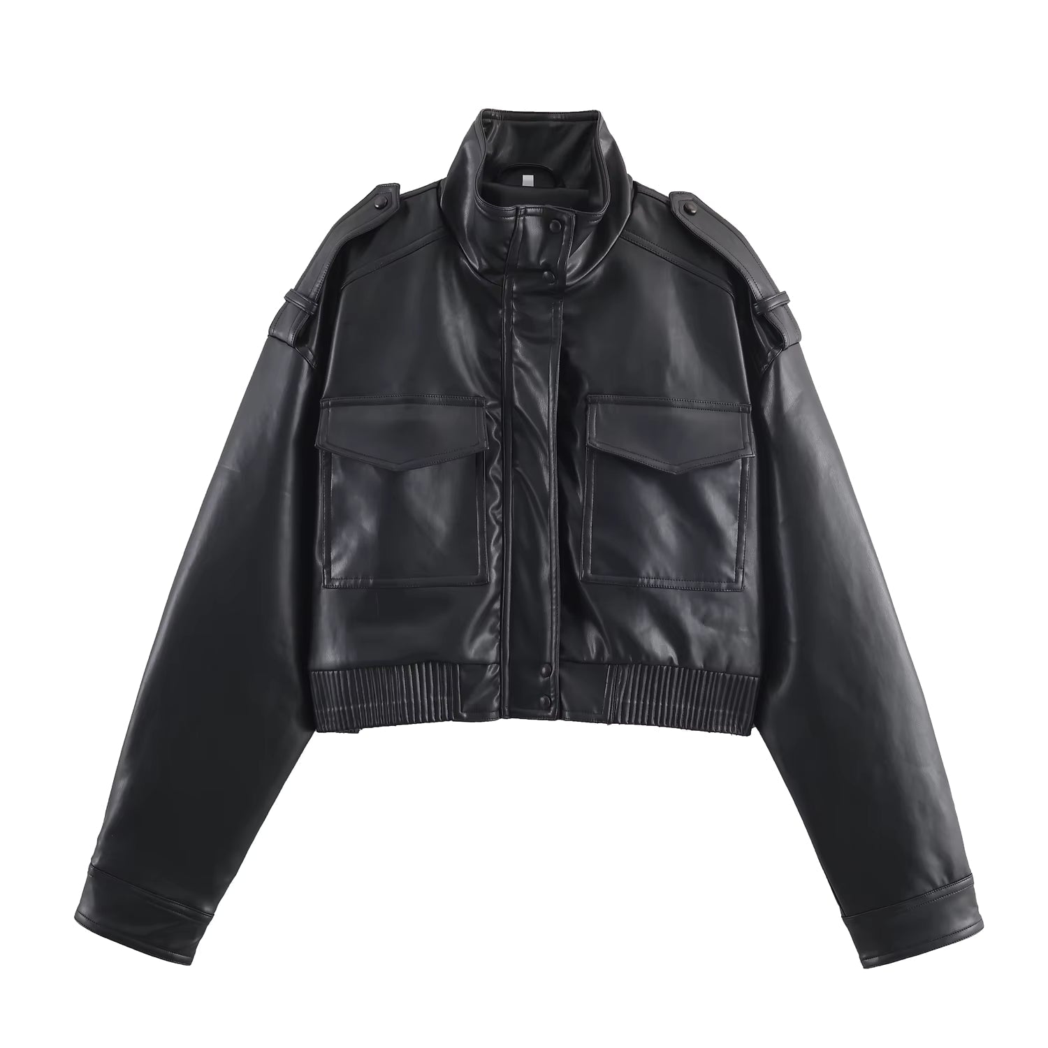 Leila Faux Leather Jacket