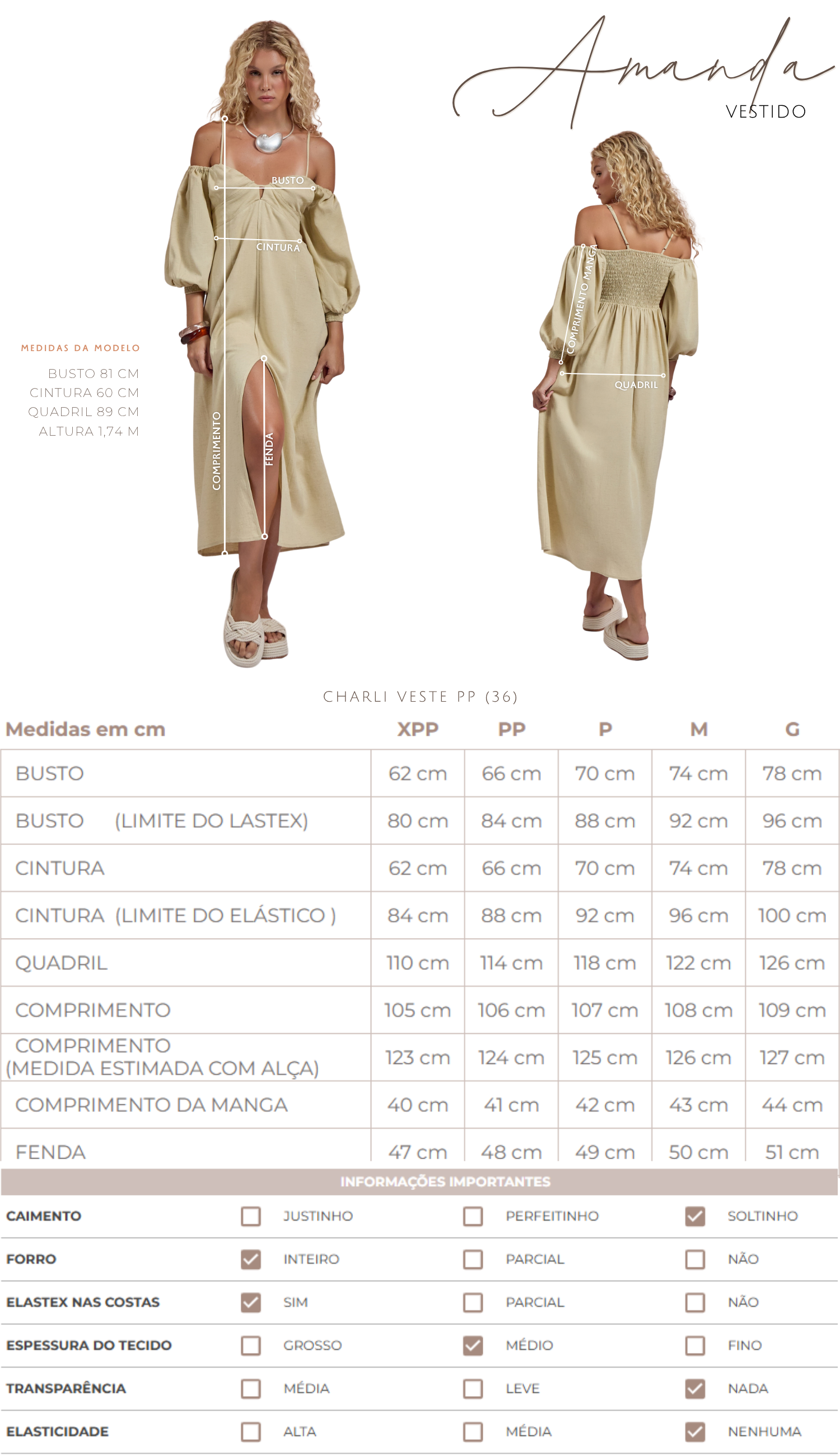 Vestido Amanda Nude