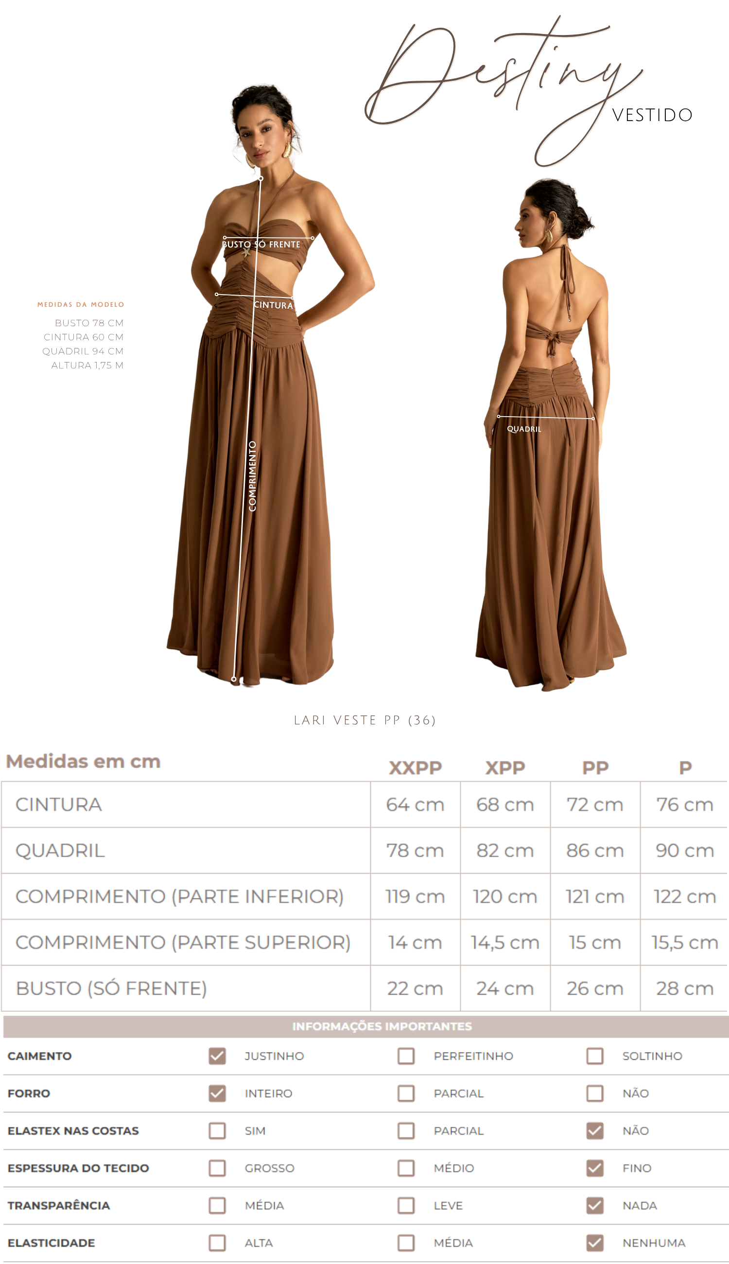 Vestido Destiny Mocha