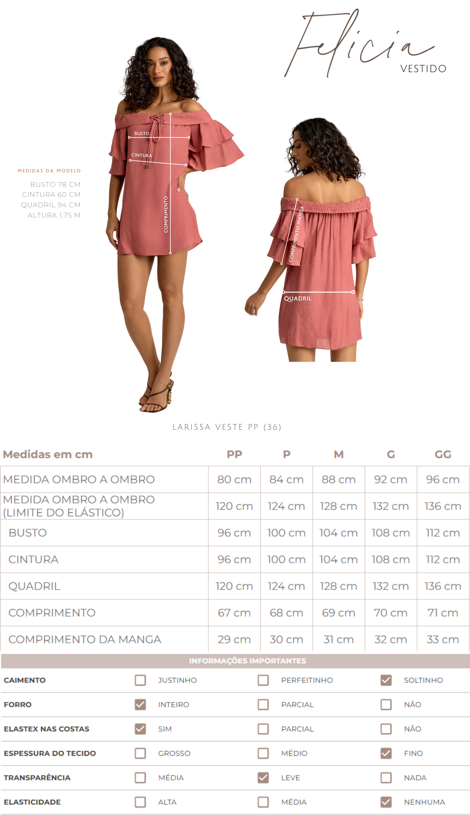 Vestido Felicia Rosê