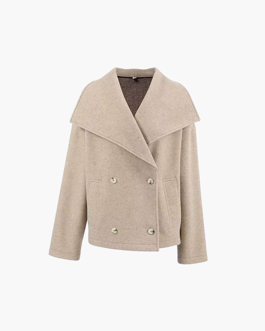 SEAME - Anastasia Double Breasted Coat Beige S